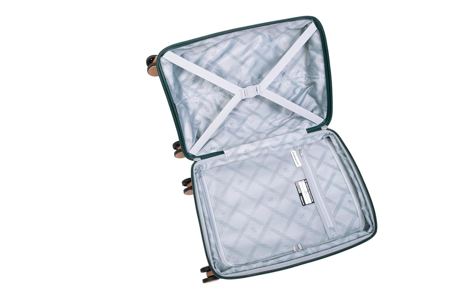 it luggage- Illustrious-Dark Green-Cabin 20 inches Expandable Hard Case Beautiful Interior Carry-on 8 Wheel Trolley Bag
