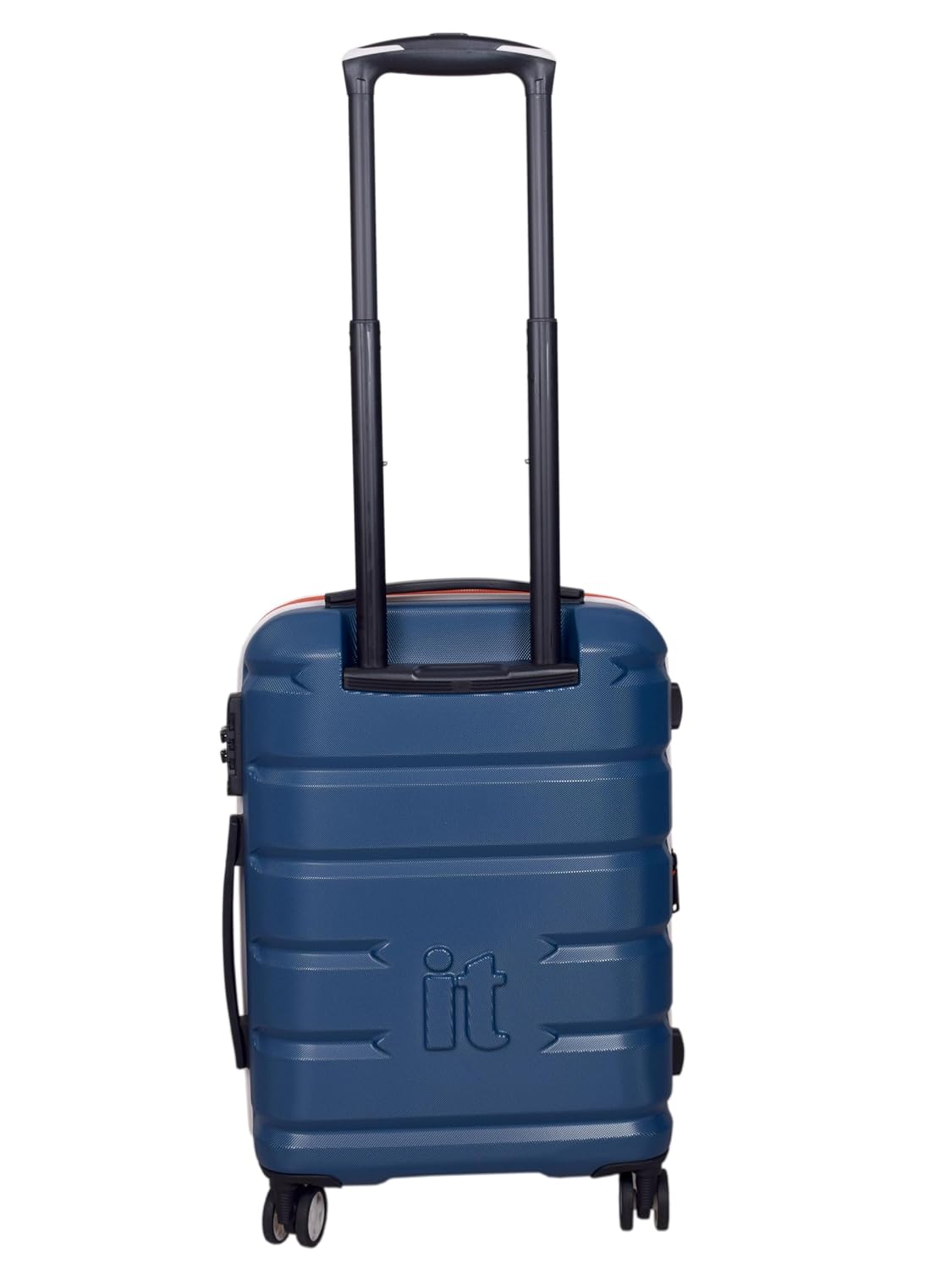it luggage Intertide Blue Cabin-20 inches Expandable Polycarbonate Hard Case Carry on Luggage TSA Lock 8 Wheel Trolley Bag Water Proof Interior Pocket