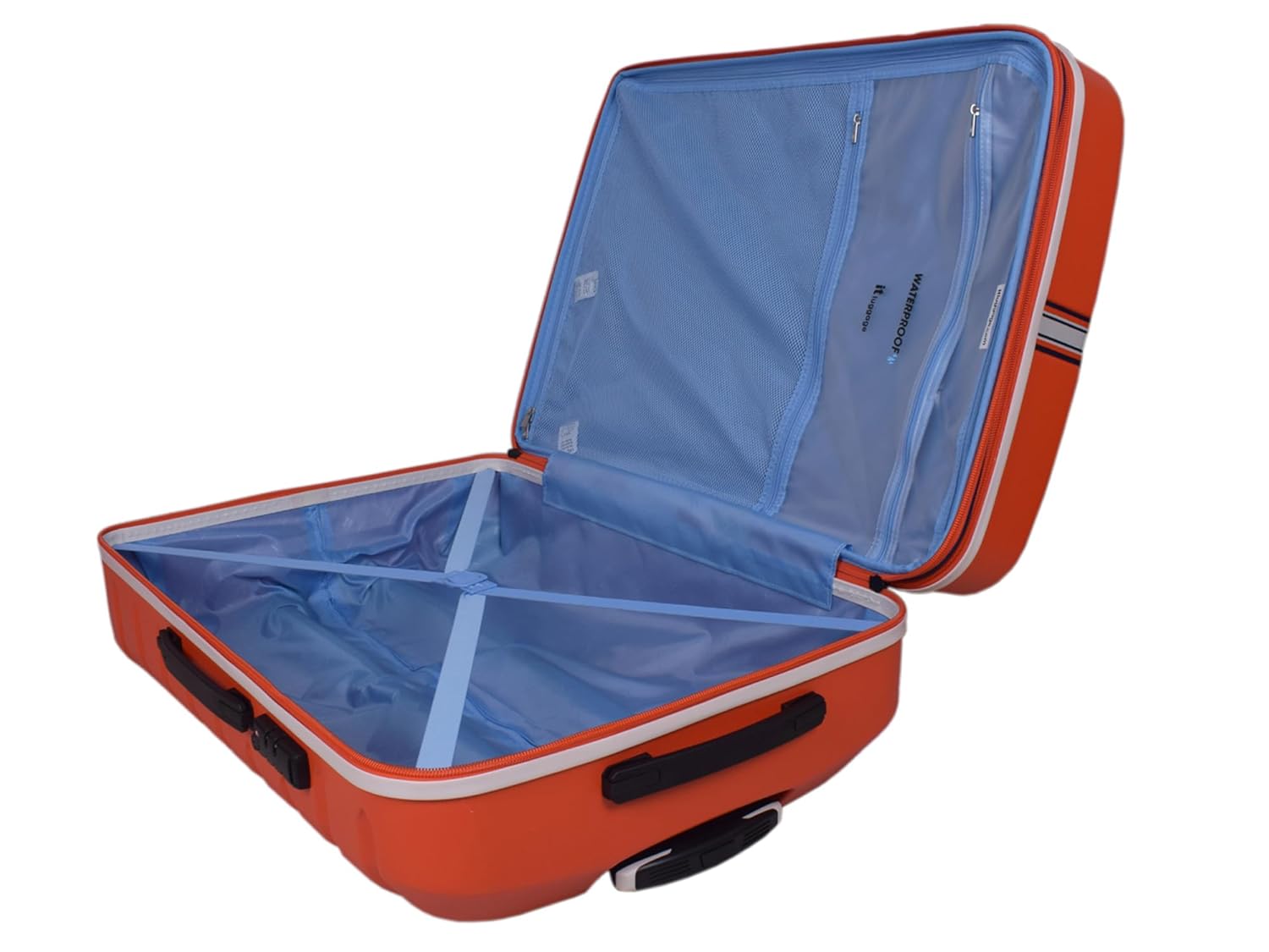 it luggage Intertide Red Set of 2-Large & Cabin-28 & 20 inches Expandable Polycarbonate Hard Case Carry-on & Check-in Luggage TSA Lock 8 Wheel Trolley Bag Water Proof Interior Pocket
