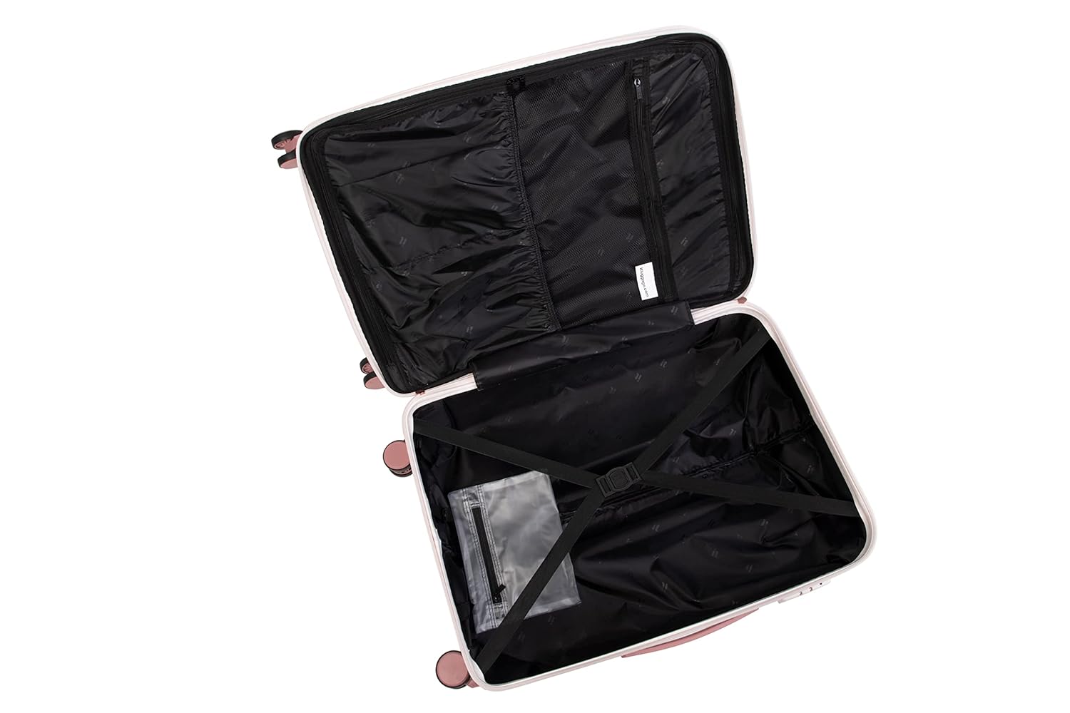 it luggage Sheen -Marmo Rose-Marble Effect-Set of 3-Large, Medium, Cabin-28,24,20 inches Expandable Polycarbonate Hardsided Suitcase Travel Bag 8 Wheel Trolley Bag with TSA Lock-80,70,54 cm
