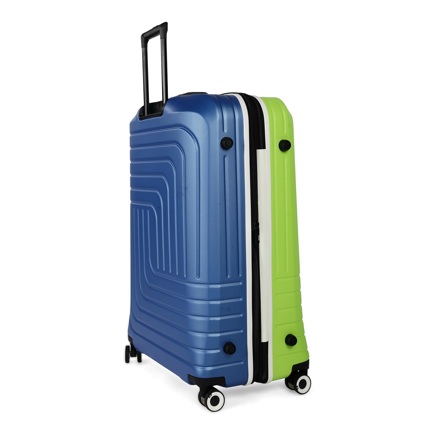 it luggage Convolved-Blue Lime-Medium-24 inches Hardsided Suitcase Travel Bag Expandable 8 Wheel Trolley Bag with Wet Pouch & TSA Lock-70cm