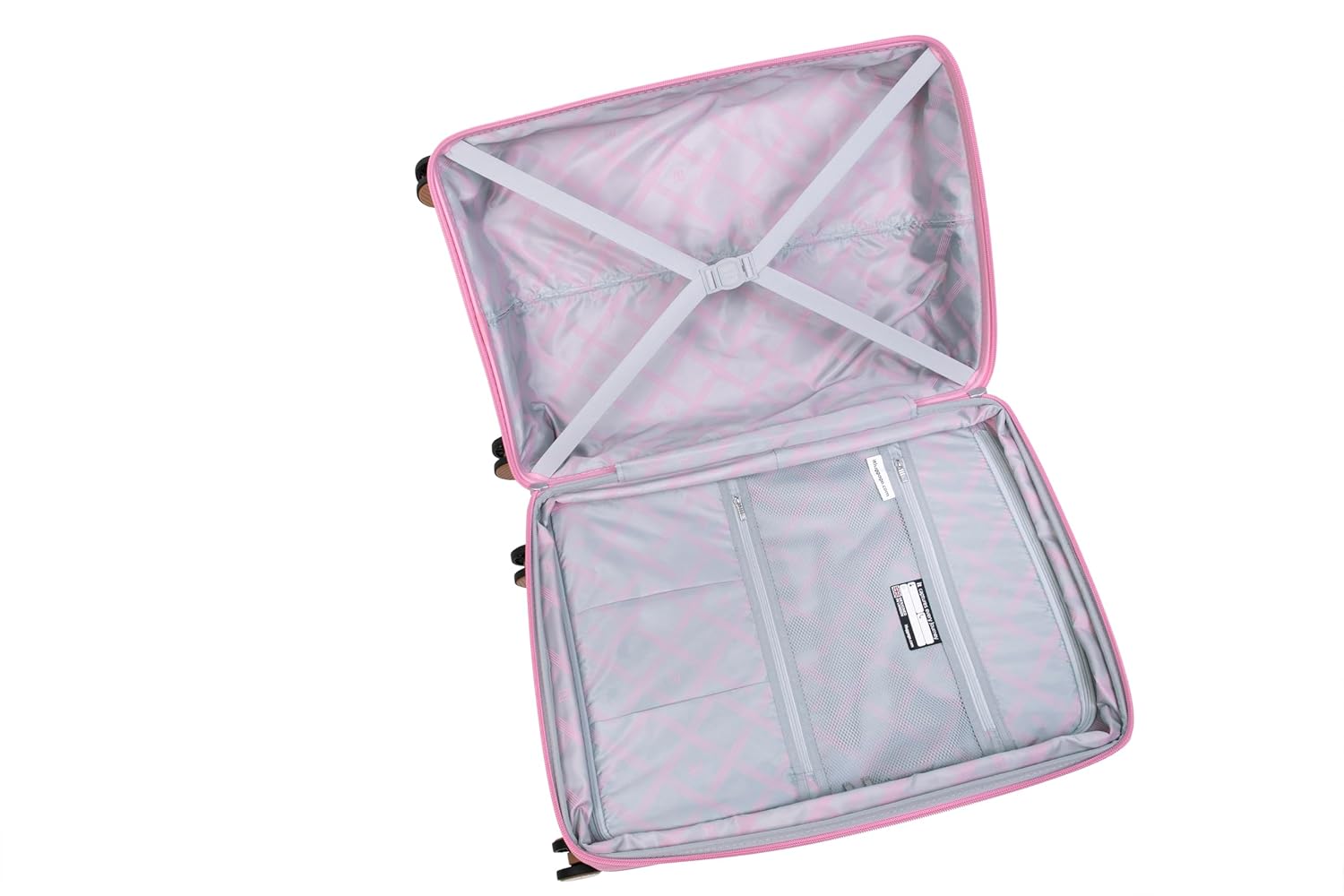 it luggage-Illustrious-Rose Pink-24 inches-Medium-Expandable Hard Case Beautiful Interior Check-in Luggage 8 Wheel Trolley Bag