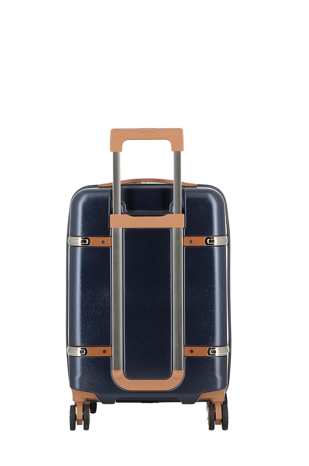 JUMP Cassis Riviera-Navy Blue-Cabin-55cm Eco Responsible Expandable Hardsided 8 Wheel Luggage with TSA Lock, Anti-Theft Zipper, Name Tag and Luxury Bag Cover