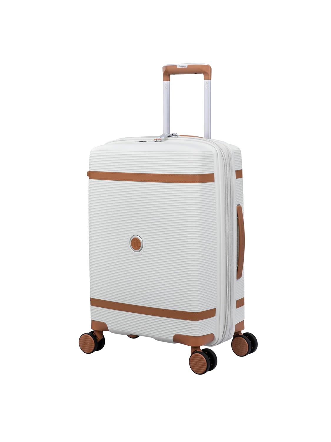 it luggage- Illustrious-Greyish White-Cabin 20 inches Expandable Hard Case Beautiful Interior Carry-on 8 Wheel Trolley Bag