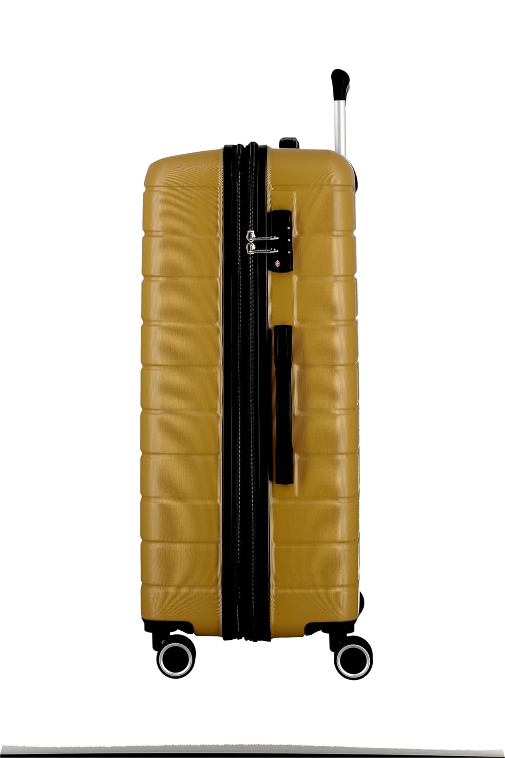 JUMP ESCO -Mustard-Set of 2-Large & Cabin-76, 55 cm Expandable Hardsided 8 Wheel Luggage with TSA Lock