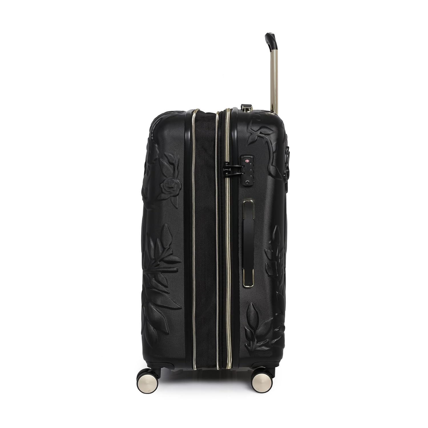 it luggage Skulls II-Black with Gold Highlights Expandable Hardsided with TSA Lock & Wet Pouch Inside 8 Wheel Trolley Bag (LM)