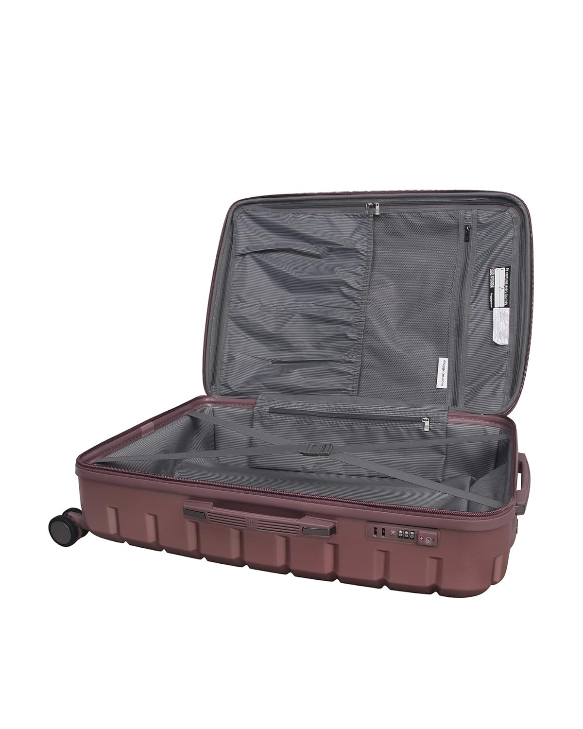 it luggage Prosperous-Metallic Pink-Set of 2-Medium & Cabin-24 & 20 inches Cabin with Padded Laptop Section Expandable Hardsided Suitcase Travel Bag 8 Wheel Trolley with TSA Lock- 70cm & 54 cm