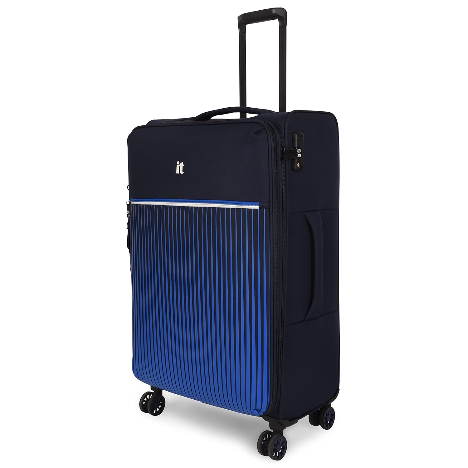 it luggage The Lite-Blue- Large-28 inches Expandable Softsided with TSA Lock 8 Wheel Trolley Bag