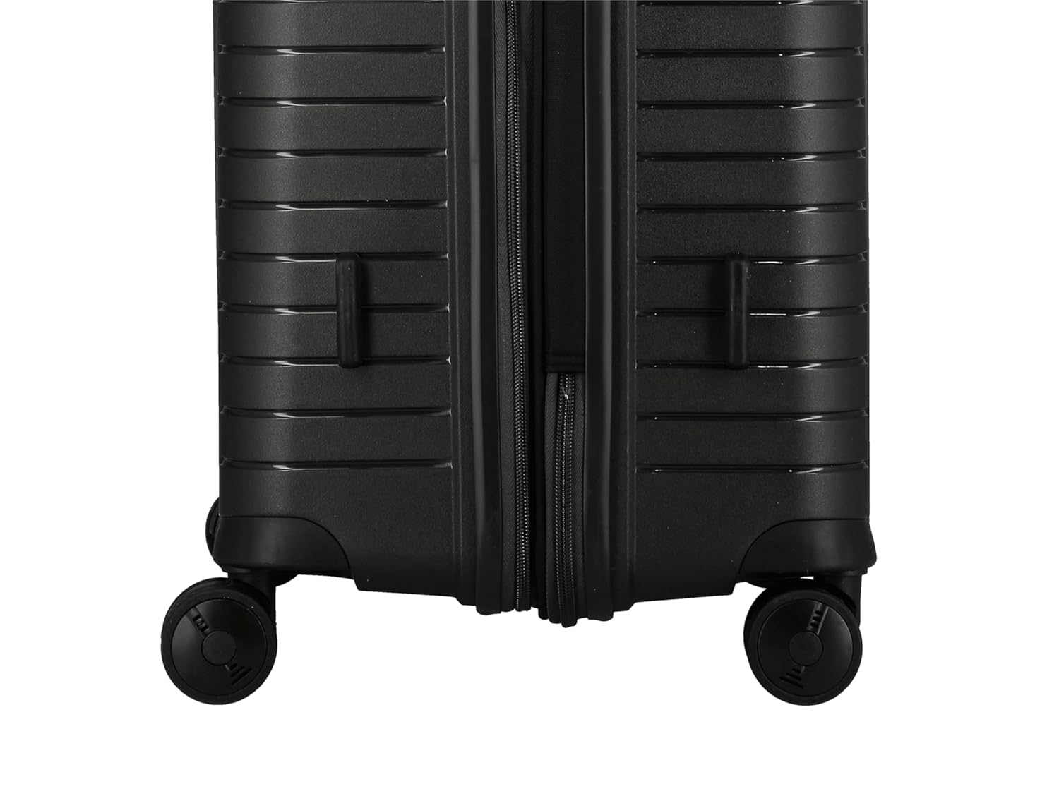 EVAE EV28 Metallic Dark Grey-Large-76cm Expandable Hardsided 8 Wheel Luggaage with TSA Lock, Shoe Pouch, Wet Pouch, Laundry Bag and Silicone Name tag