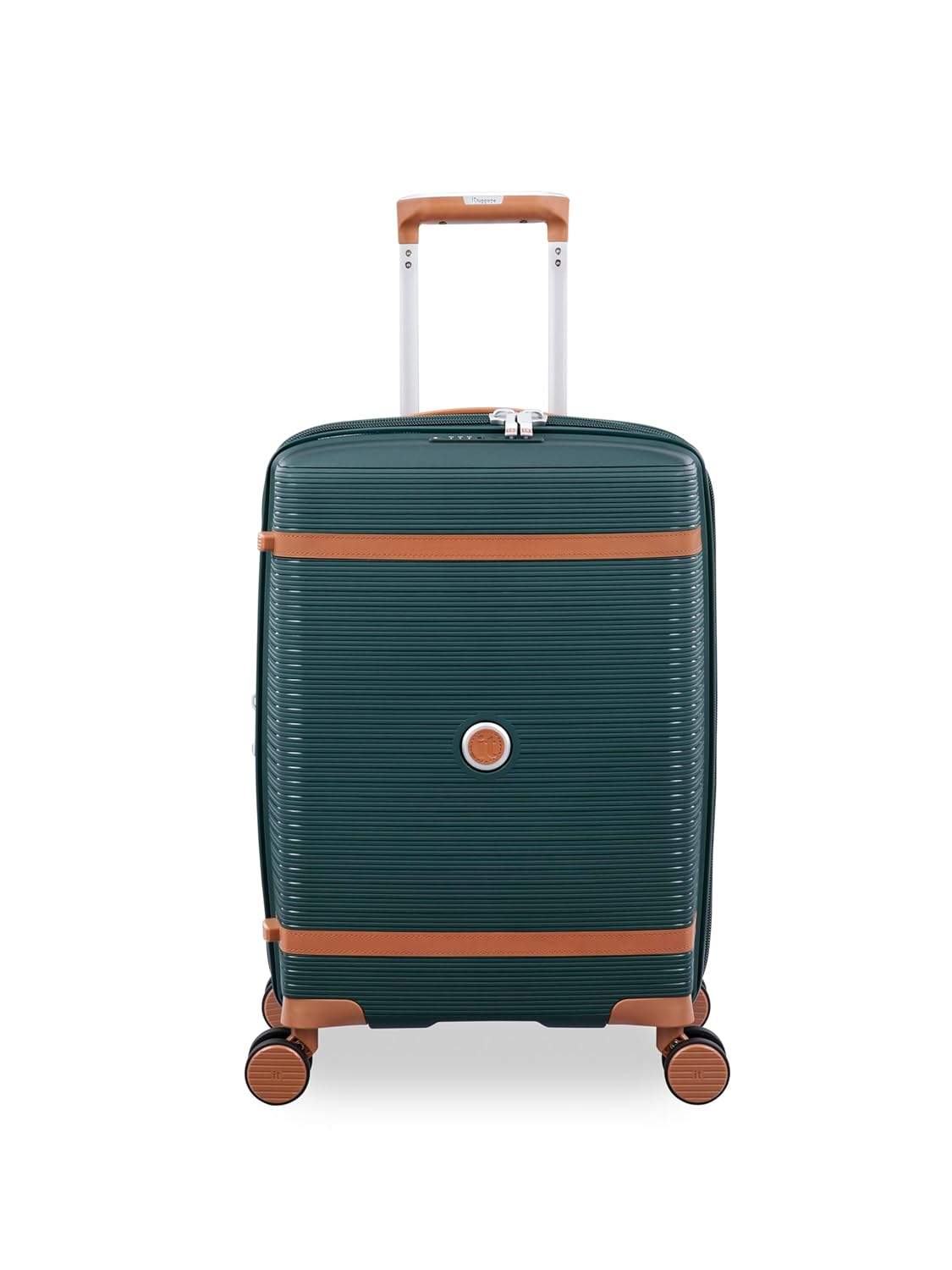 it luggage- Illustrious-Dark Green-Cabin 20 inches Expandable Hard Case Beautiful Interior Carry-on 8 Wheel Trolley Bag