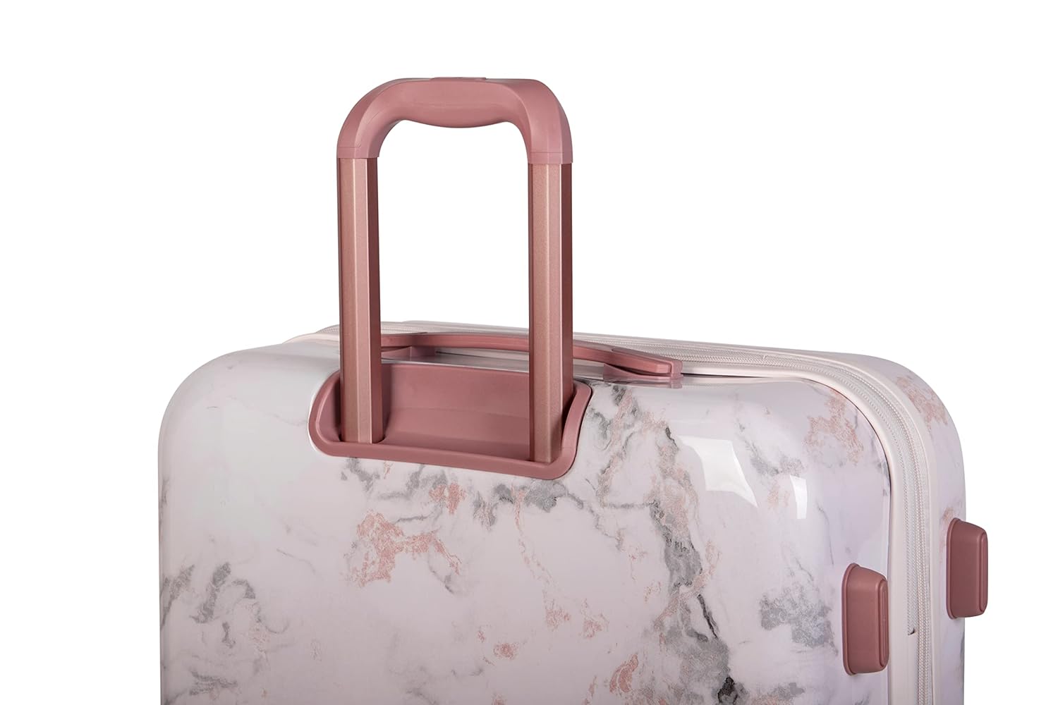 it luggage Sheen-Marmo Rose-Marble Effect-Set of 2-Large & Cabin-28,20 inches Expandable Polycarbonate Hardsided Suitcase Travel Bag 8 Wheel Trolley Bag with TSA Lock-80,54 cm