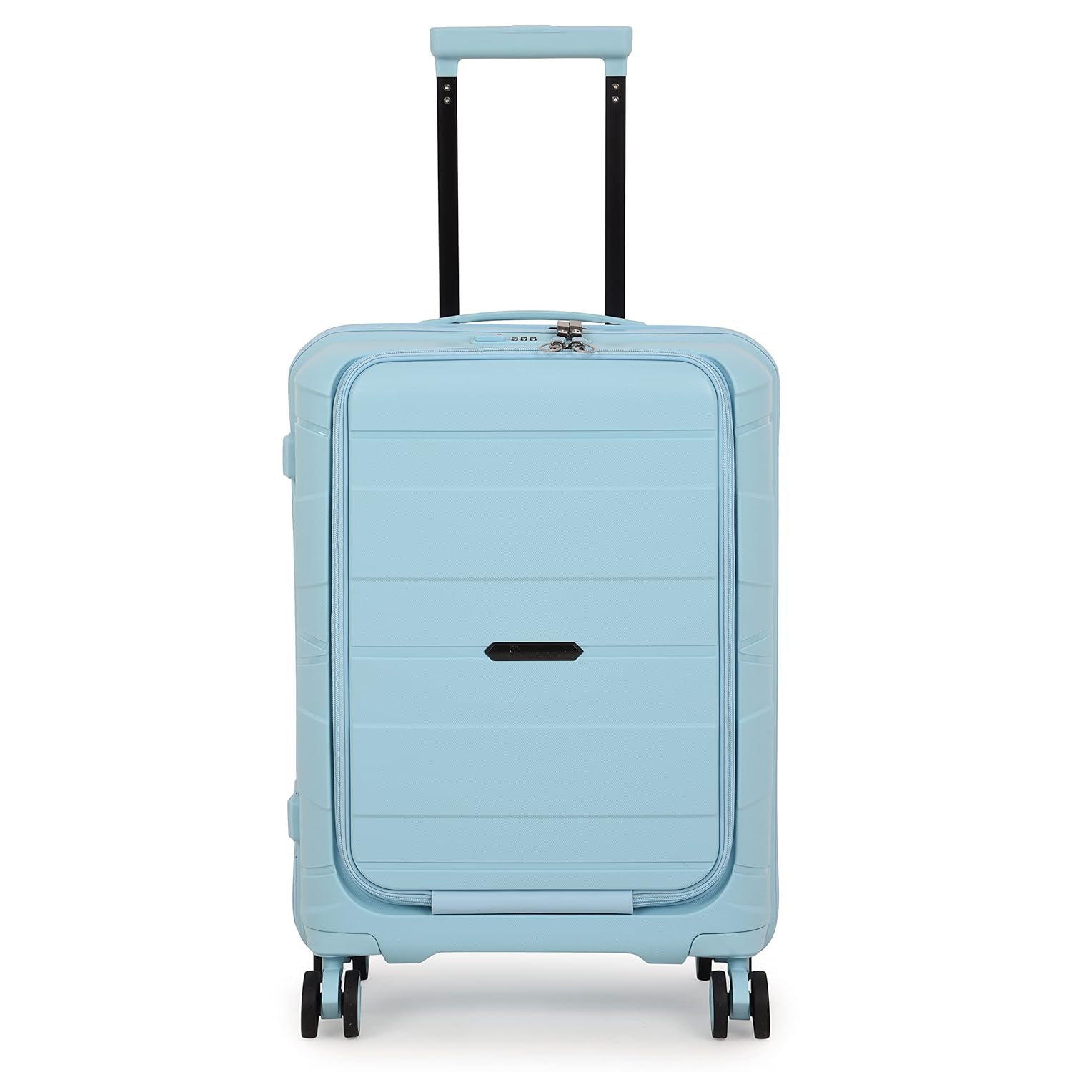 it luggage Momentous Sky Blue Set of 3-Large, Medium & Cabin-20,24,28 inches Cabin with Padded Laptop Section and Large and Medium Expandable Polypropylene Hardsided with TSA Lock 8 Wheel Trolley Bag