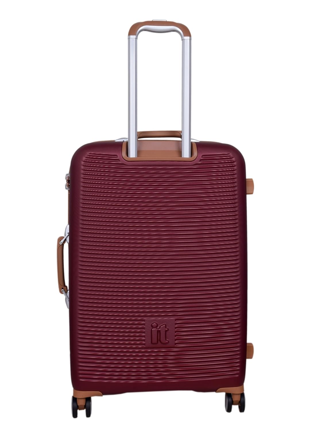 it luggage- Shoreside-Burgundy-Medium-24 inches Expandable Hard Case Beautiful Interior with Wet Pouch Check-in Luggage 8 Wheel Trolley Bag