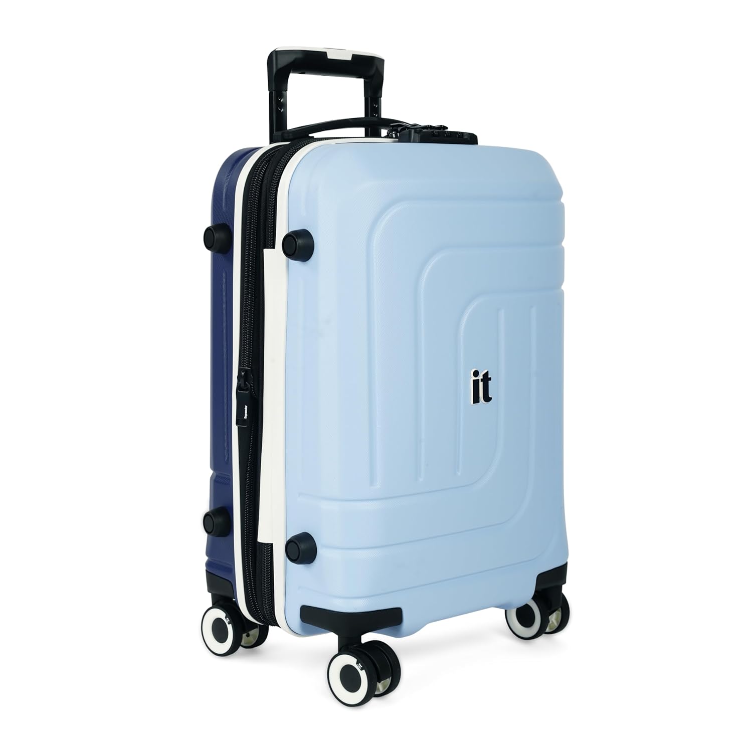 it luggage Convolved-Blue Sky-Cabin-20 inches Hardsided Suitcase Travel Bag Expandable-54 cm 8 Wheel Trolley Bag with Wet Pouch & TSA Lock
