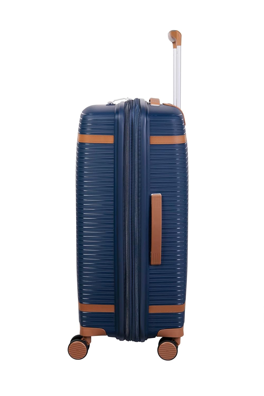 it luggage Illustrious Dark Blue-Large-28 inches Expandable Check-in Luggage Hard Case Beautiful Interior 8 Wheel Trolley Bag