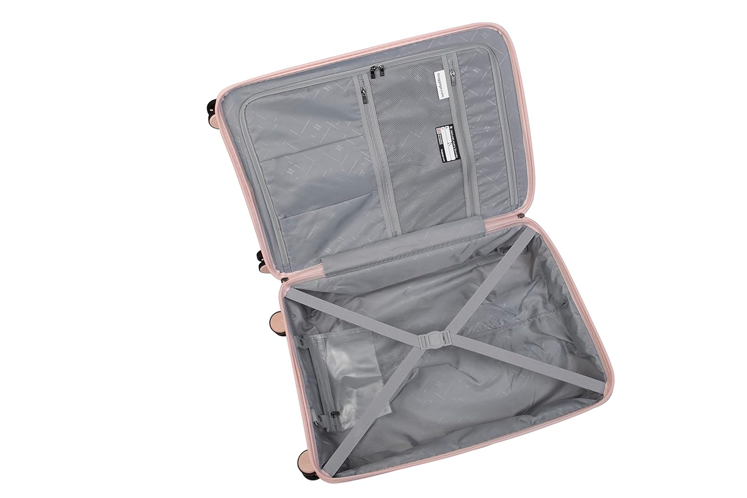 it luggage Spontaneous Soft Pink Large-28 inches Expandable Anti-Theft Zipper Polypropylene Hardsided with TSA Lock 8 Wheel Trolley Bag