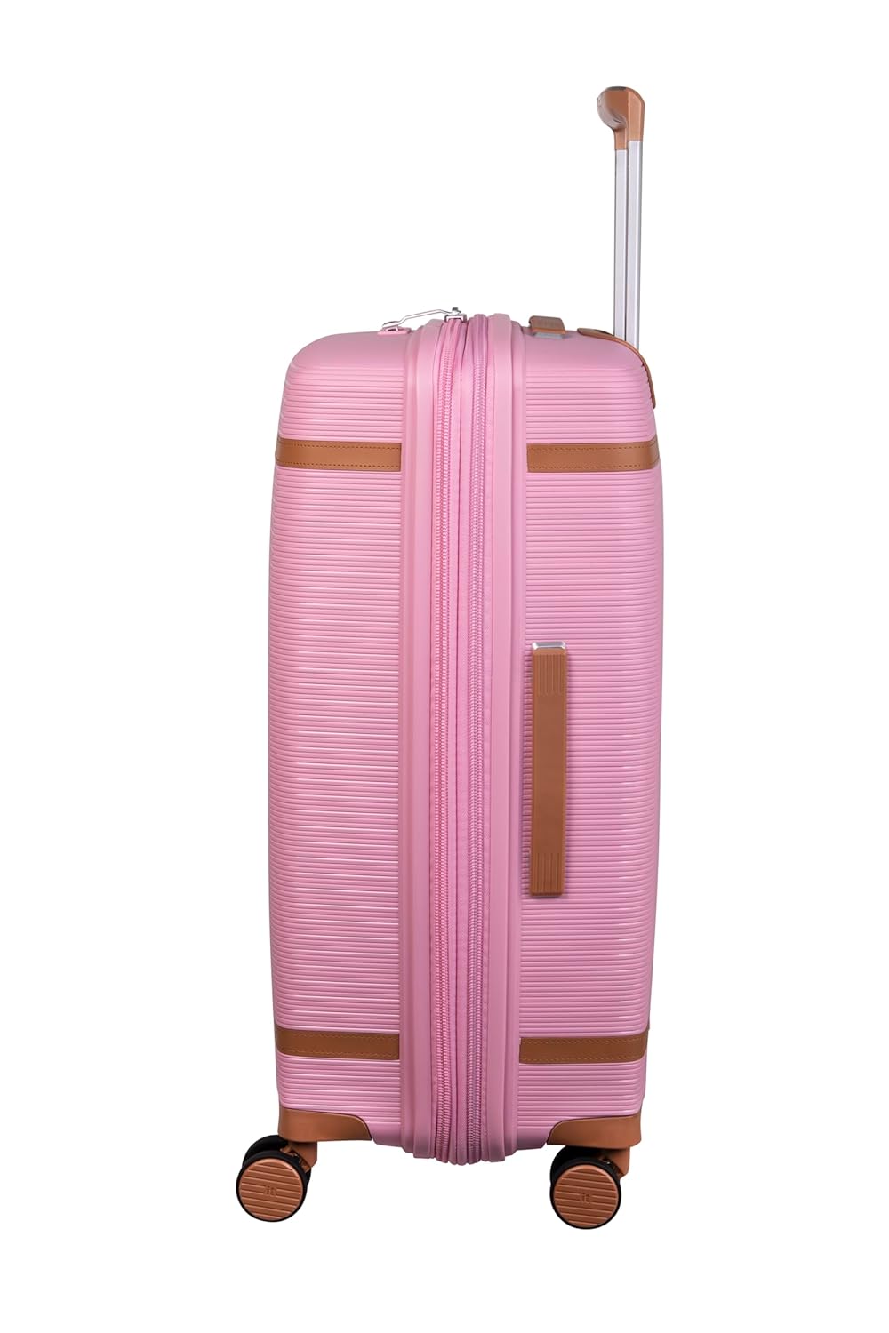 it luggage-Illustrious-Rose Pink-24 inches-Medium-Expandable Hard Case Beautiful Interior Check-in Luggage 8 Wheel Trolley Bag