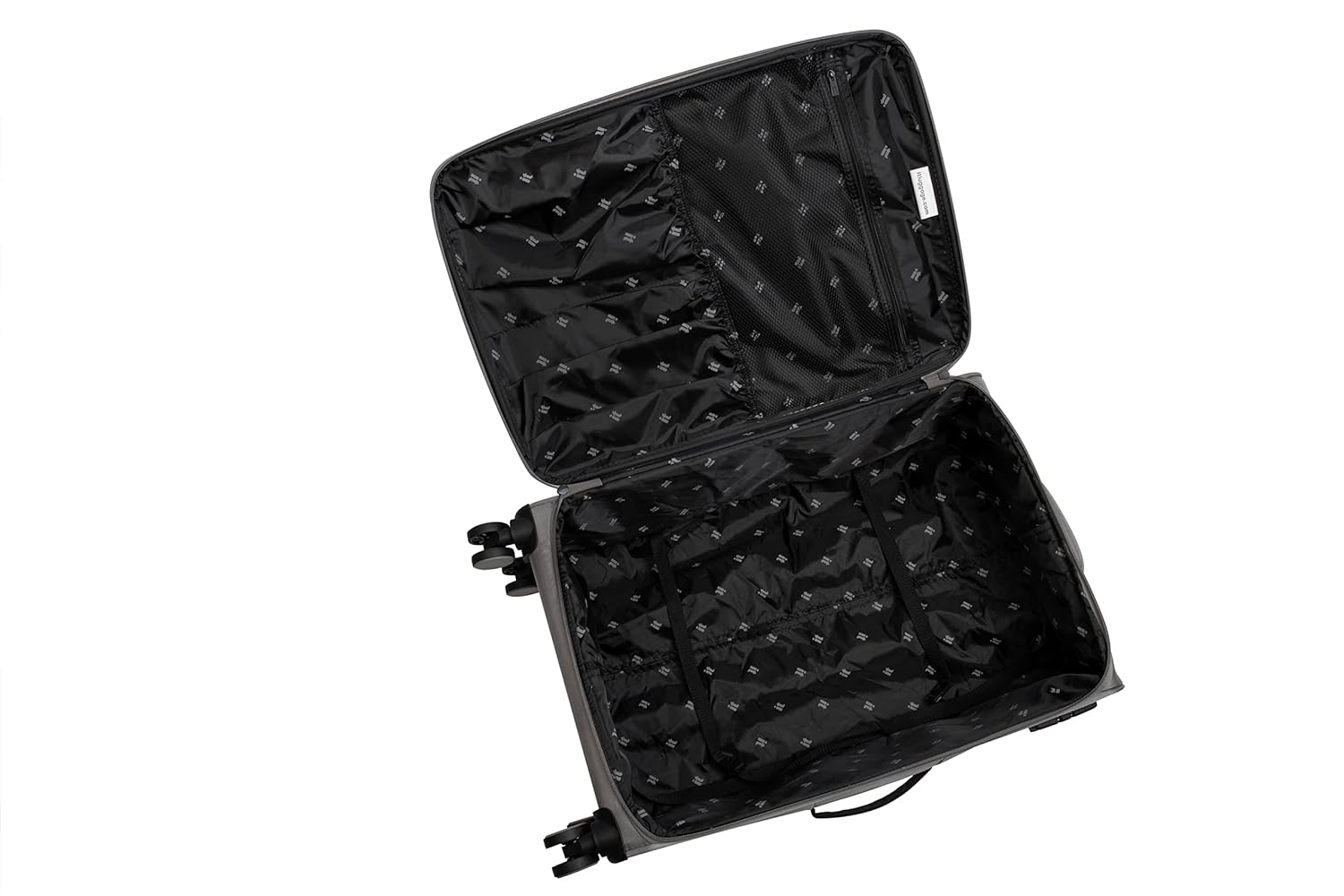 it luggage Census-Grey-Large-81cm Softsided 8 Wheel Trolley Check-in Luggage