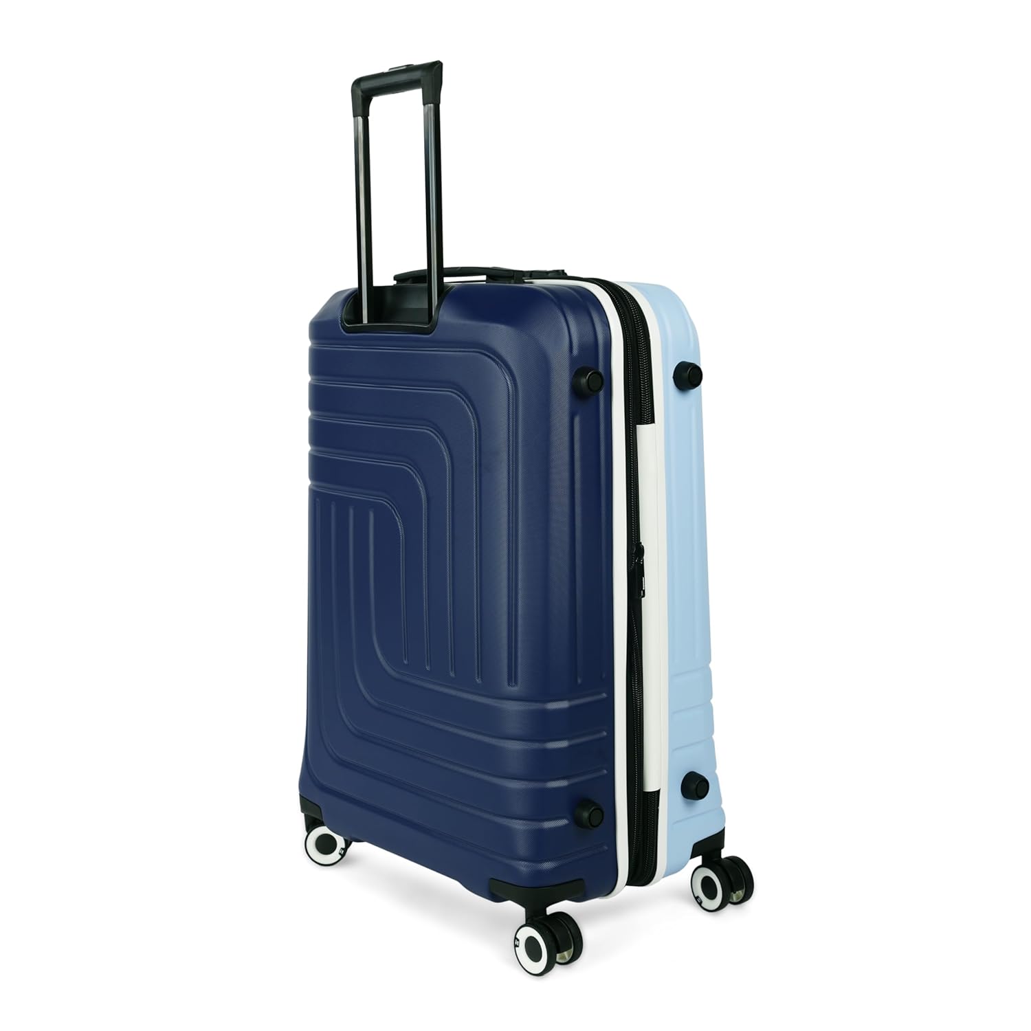 it luggage Convolved-Blue Sky-Medium-24 inches Hardsided Suitcase Travel Bag Expandable 8 Wheel Trolley Bag with Wet Pouch & TSA Lock-70cm