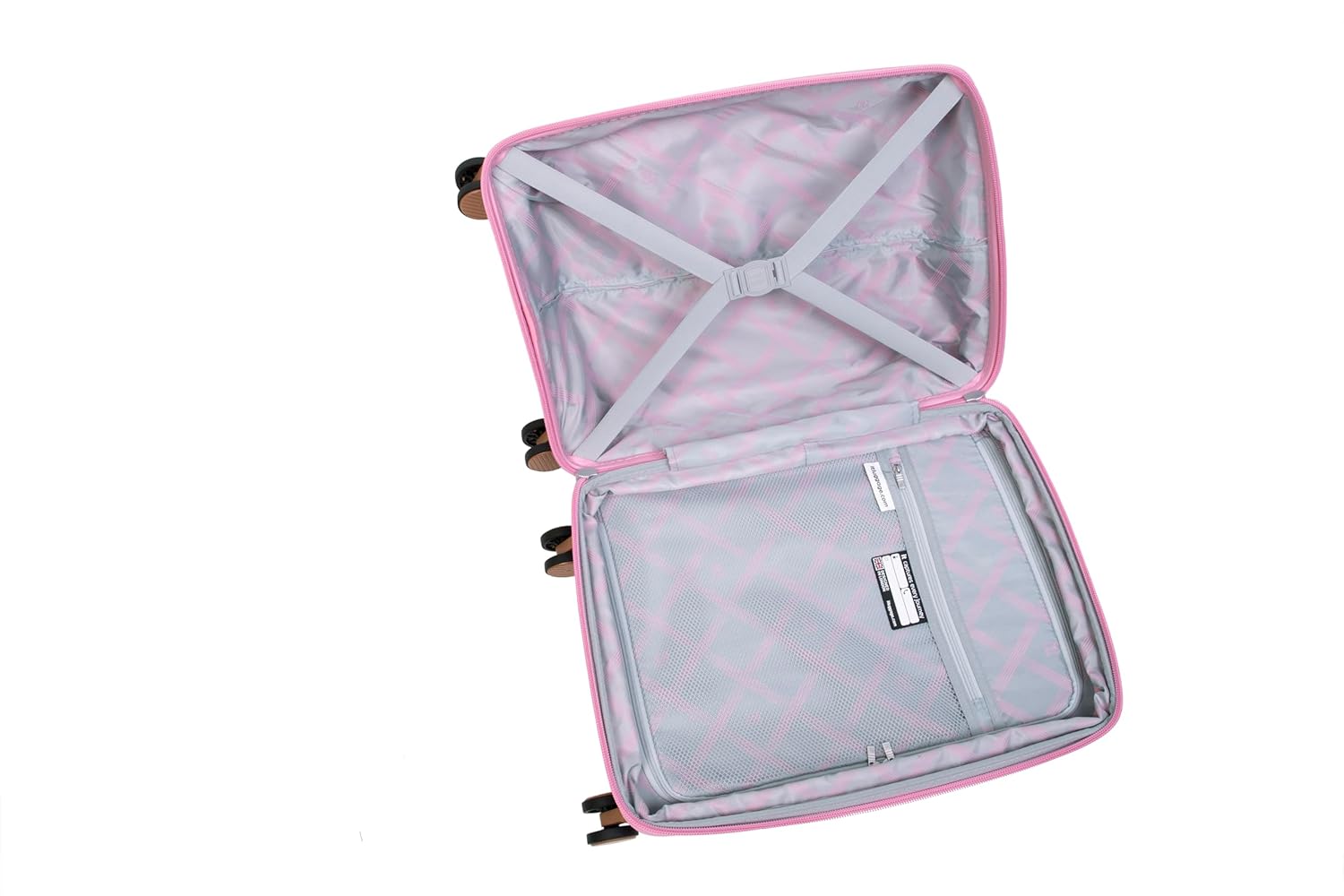 it luggage- Illustrious-Rose Pink-Cabin 20 inches Expandable Hard Case Beautiful Interior Carry-on 8 Wheel Trolley Bag