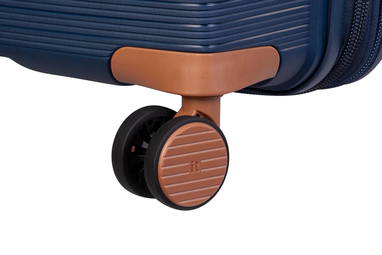 it luggage Illustrious Dark Blue-Large-28 inches Expandable Check-in Luggage Hard Case Beautiful Interior 8 Wheel Trolley Bag