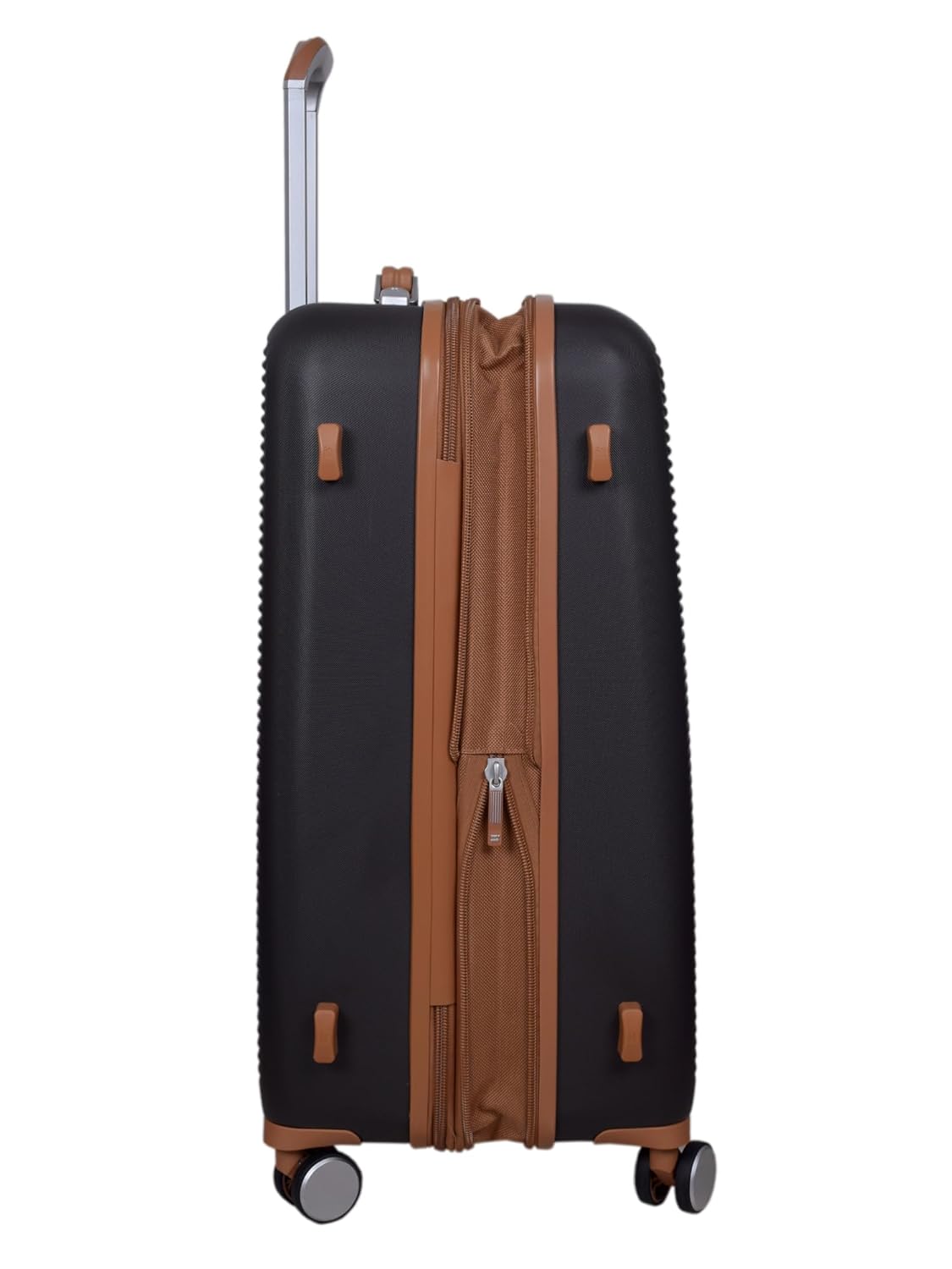 it luggage Shoreside Brown-Large-28 inches Expandable Check-in Luggage with Wet Pouch Inside Hard Case Beautiful Interior 8 Wheel Trolley Bag