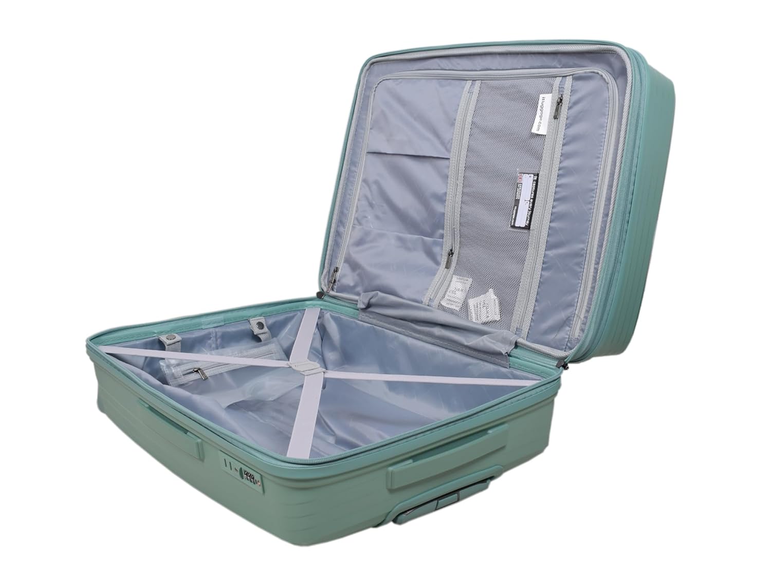 it luggage Spontaneous Green Cabin-20 inches Expandable Anti-Theft Zipper Polypropylene Hardsided with TSA Lock 8 Wheel Trolley Bag