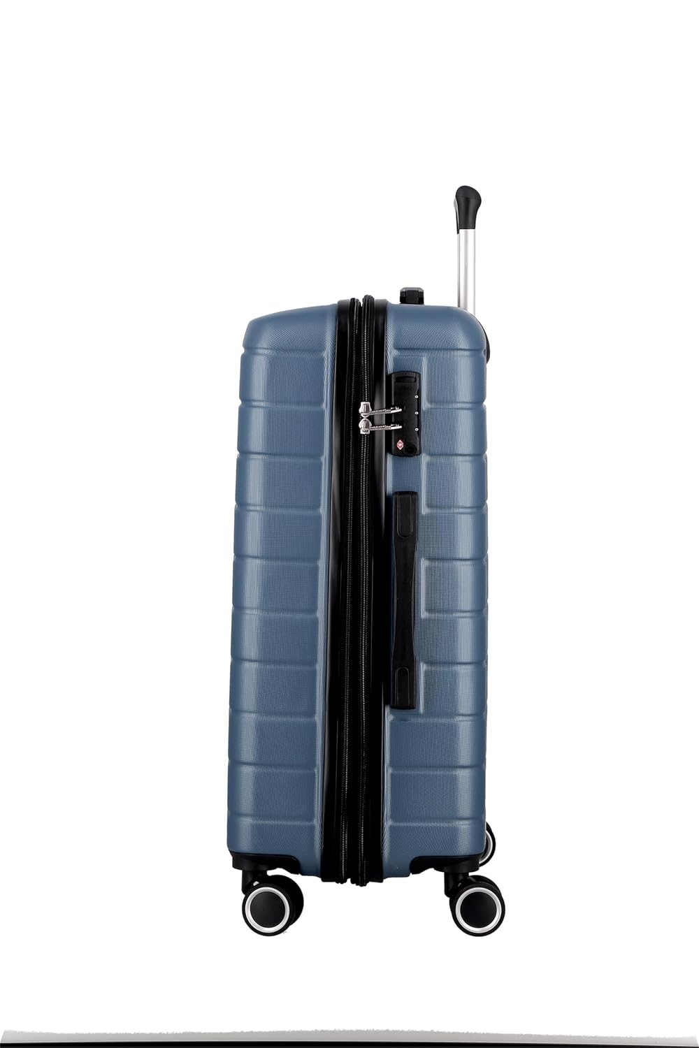 JUMP ESCO ES24-Blue-Medium-66cm Expandable Hardsided 8 Wheel Luggage with TSA Lock