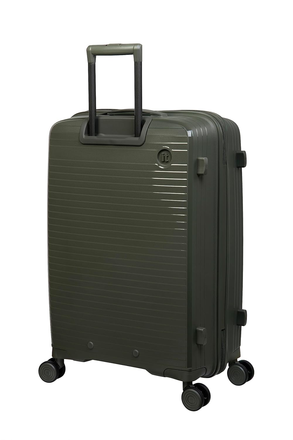 it luggage Spontaneous Olive Cabin-20 inches Expandable Anti-Theft Zipper Polypropylene Hardsided with TSA Lock 8 Wheel Trolley Bag