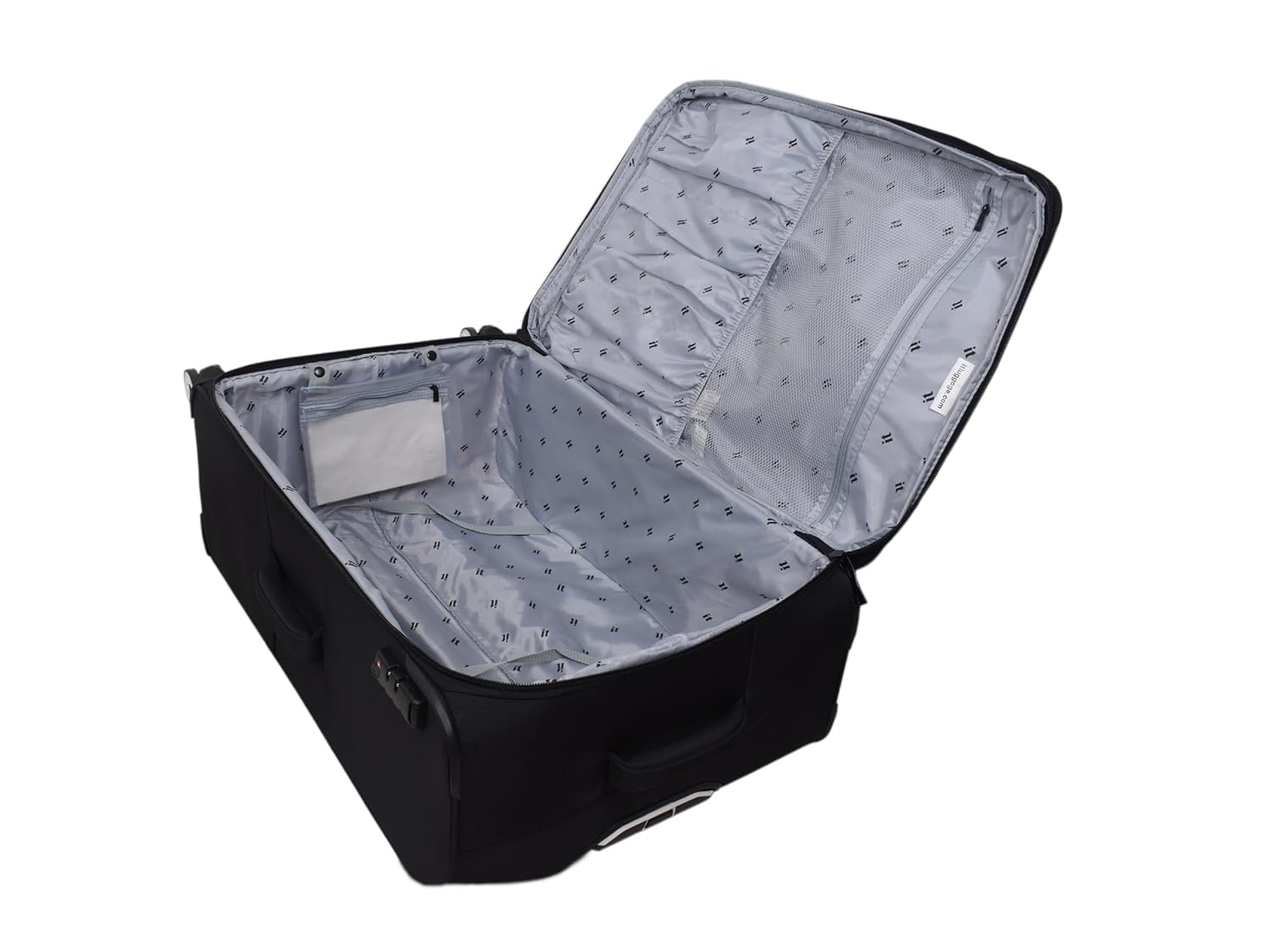 it luggage Reptilian-Black- Medium-24 inches -Expandable- Softsided with TSA Lock 8 Wheel Trolley Bag