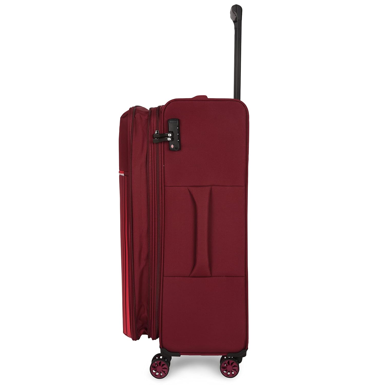 it luggage The Lite-Red- Set of 2-Large & Medium-28 & 24 inches Expandable Softsided with TSA Lock 8 Wheel Trolley Bag