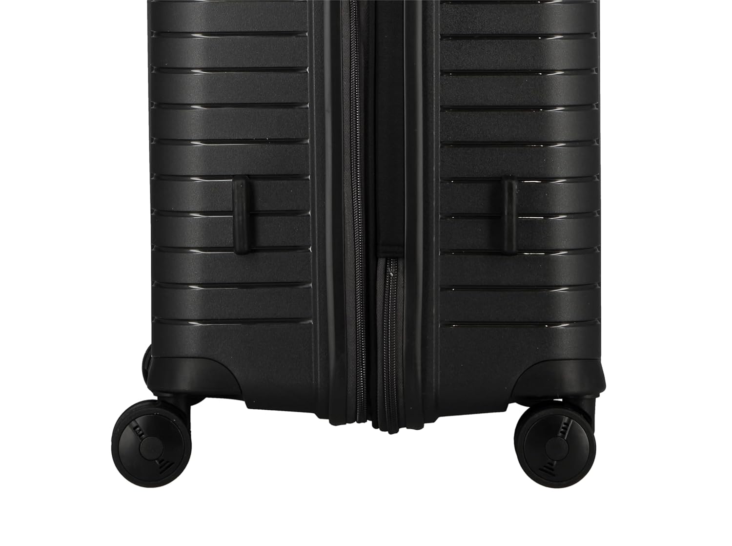 JUMP EVAE EV24 Metallic Dark Grey-Medium-66cm Expandable Hardsided 8 Wheel Luggage with TSA Lock, Anti Theft Zipper, Shoe Pouch, Wet Pouch, Laundry Bag and Silicone Name tag