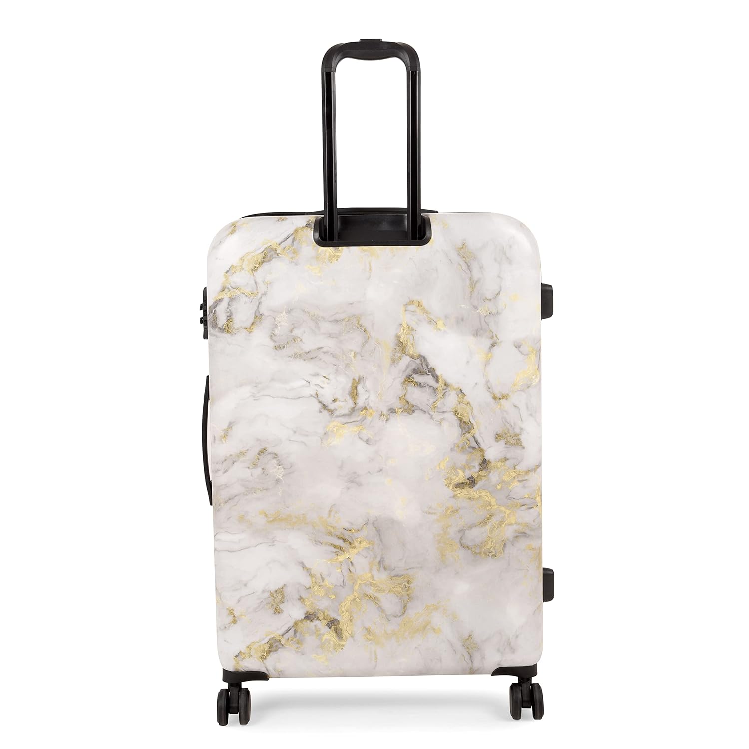 it luggage Sheen -Gold Grey Scale-Marble Effect Set of 3-Large,Medium & Cabin-28,24 &20 inches Expandable Polycarbonate Hardsided Suitcase Travel Bag 8 Wheel Trolley-54cm,70cm,80cm