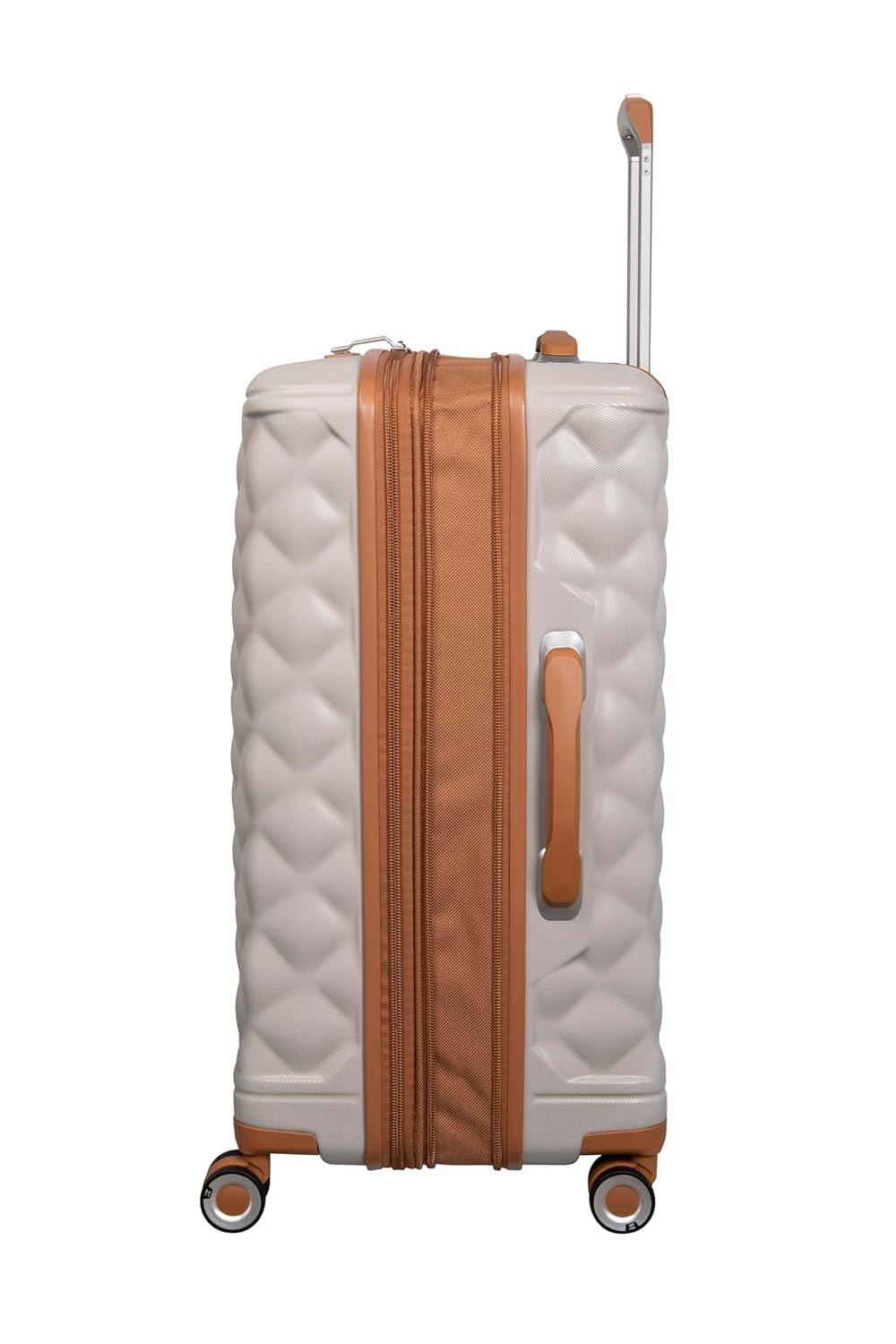 it luggage-Indulging-Light Grey-Set of 2-24 & 20 inches Expandable Cabin with Padded Laptop Section Hard Case Beautiful Interior Check-in Luggage 8 Wheel Trolley Bag