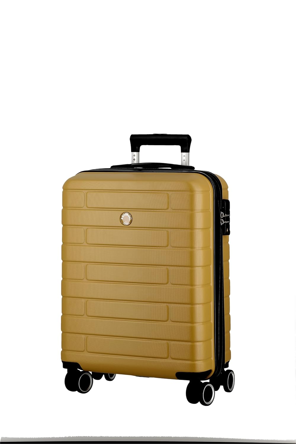 JUMP ESCO ES22-Mustard-Cabin-55cm Expandable Hardsided 8 Wheel Luggage with TSA Lock