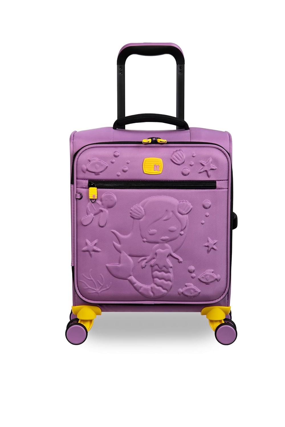 it luggage-Mermaid Reef-Light Pansy(Lilac)-Underseater-18 inches-Kids Luggage- Soft case- Travel Bag-8 Wheel Trolley Bag