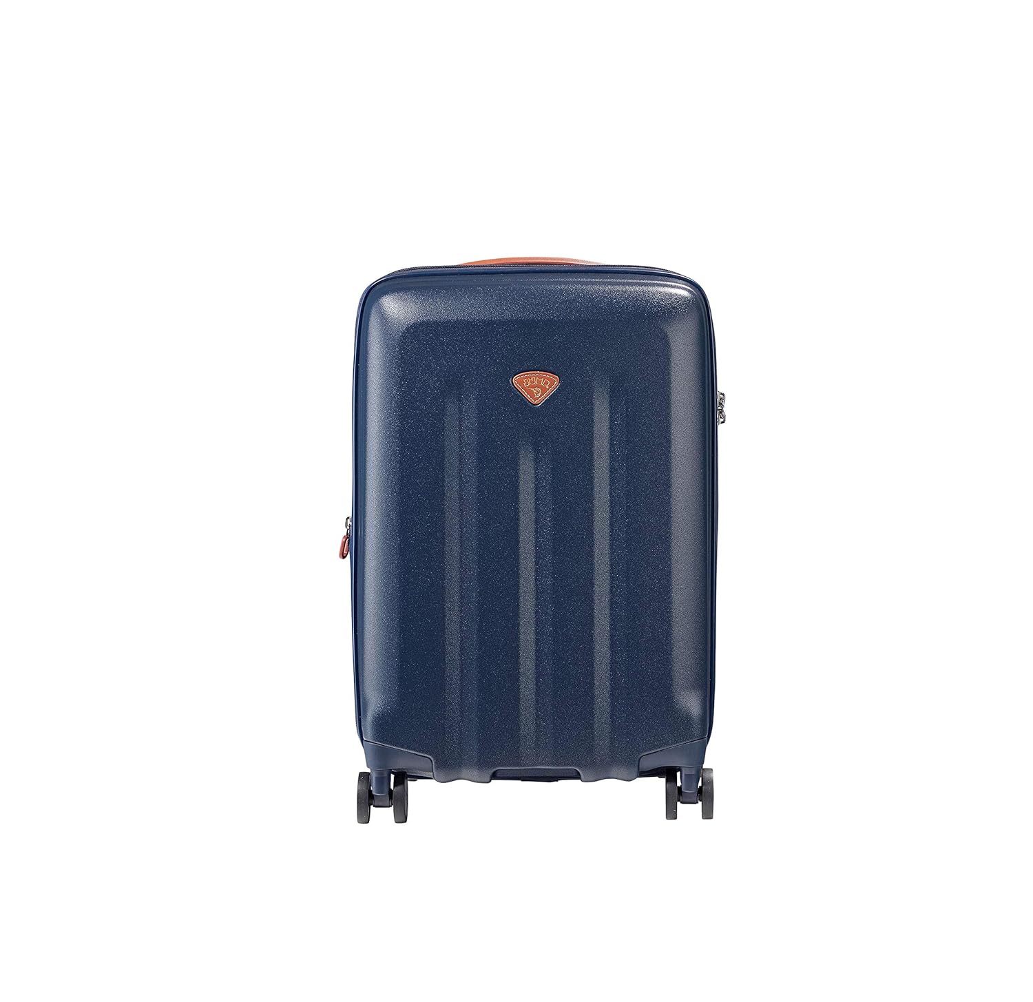 JUMP Uppsala Rigid-Navy Blue-Cabin-55cm Expandable Hardsided 8 Wheel Luggage with TSA Lock, Anti-Theft Zipper, Name Tag and Luggage Cover