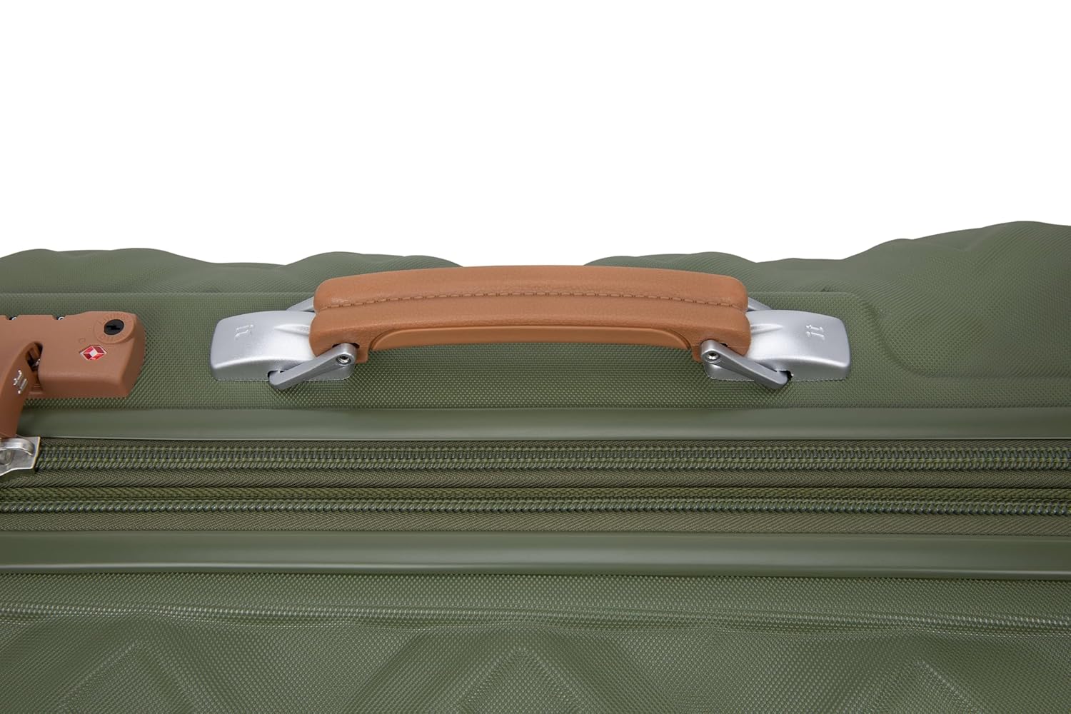 it luggage Embellish-Olive-Set of 2-Medium & Small-24 & 20 inches Hardsided Expandable Cabin & Check-in Luggage 8 Wheel Trolley Bag with TSA Lock & Wet Pouch Inside