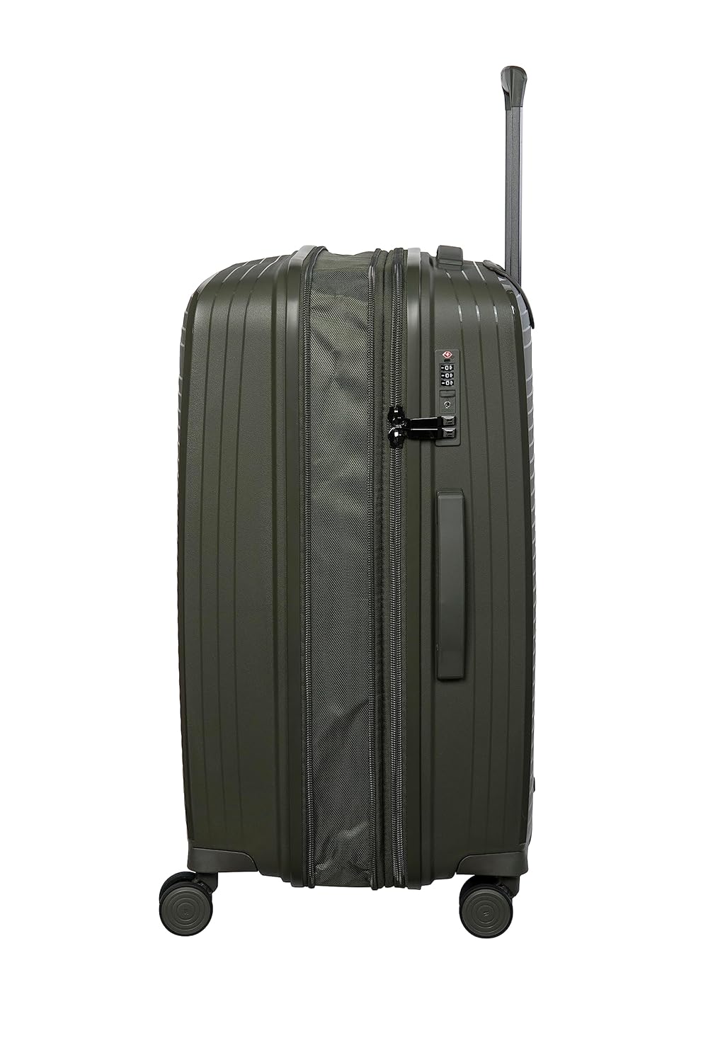 it luggage Spontaneous Olive Set of 2- Large & Cabin-28 & 20 inches Expandable Anti-Theft Zipper Polypropylene Hardsided with TSA Lock 8 Wheel Trolley Bag