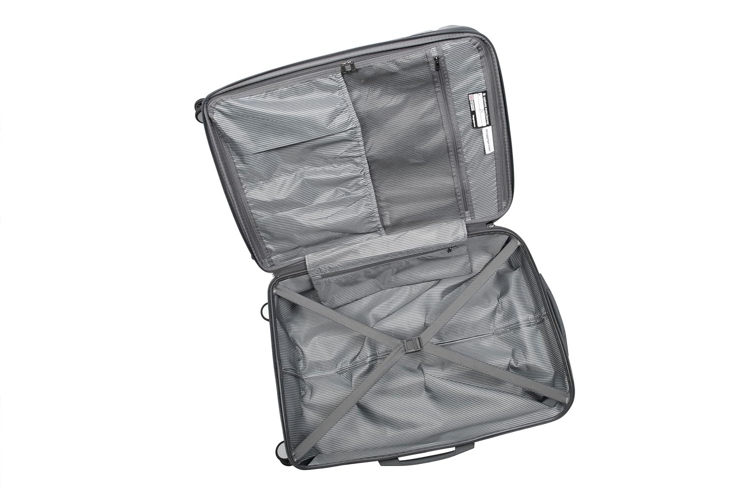 it luggage -Prosperous-Metallic Grey-Large-80cms | Expandable | Polycarbonate | Hardsided Suitcase |Travel Bag | 8 Wheel Trolley Bag