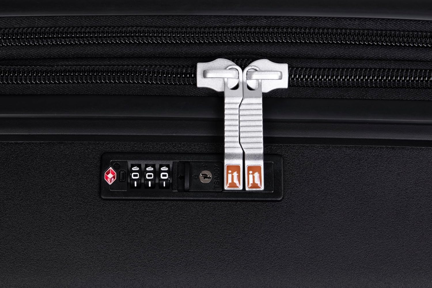 it luggage Illustrious Black-Set of 3-Large, Medium, Cabin-28,24 &20 inches Expandable Check-in Luggage Hard Case Beautiful Interior 8 Wheel Trolley Bag with TSA Lock & Wet Pouch Inside