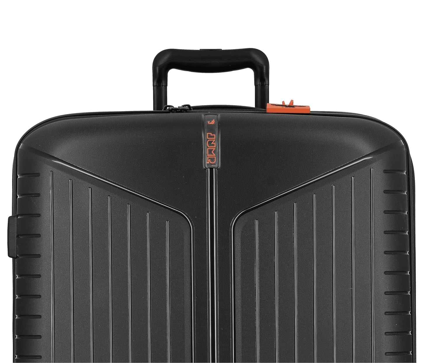 EVAE EV28 Metallic Dark Grey-Large-76cm Expandable Hardsided 8 Wheel Luggaage with TSA Lock, Shoe Pouch, Wet Pouch, Laundry Bag and Silicone Name tag
