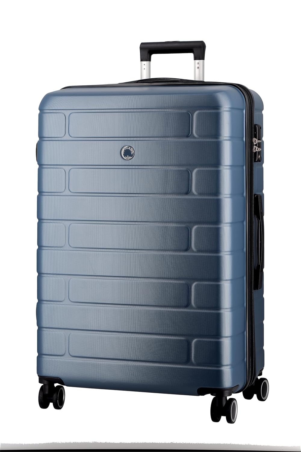 JUMP ESCO ES28-Blue-Large-76cm Expandable Hardsided 8 Wheel Luggage with TSA Lock