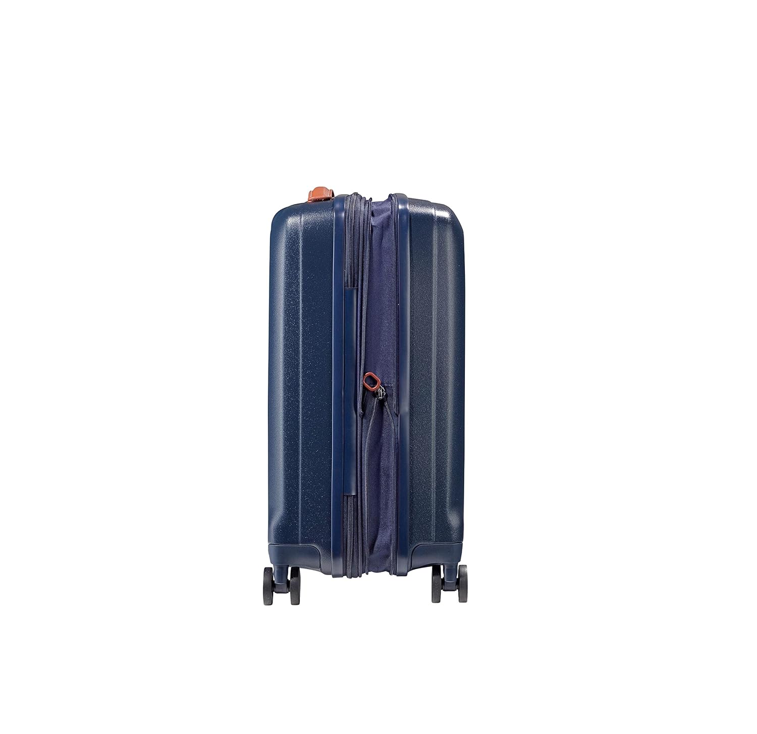 JUMP Uppsala Rigid-Navy Blue-Cabin-55cm Expandable Hardsided 8 Wheel Luggage with TSA Lock, Anti-Theft Zipper, Name Tag and Luggage Cover
