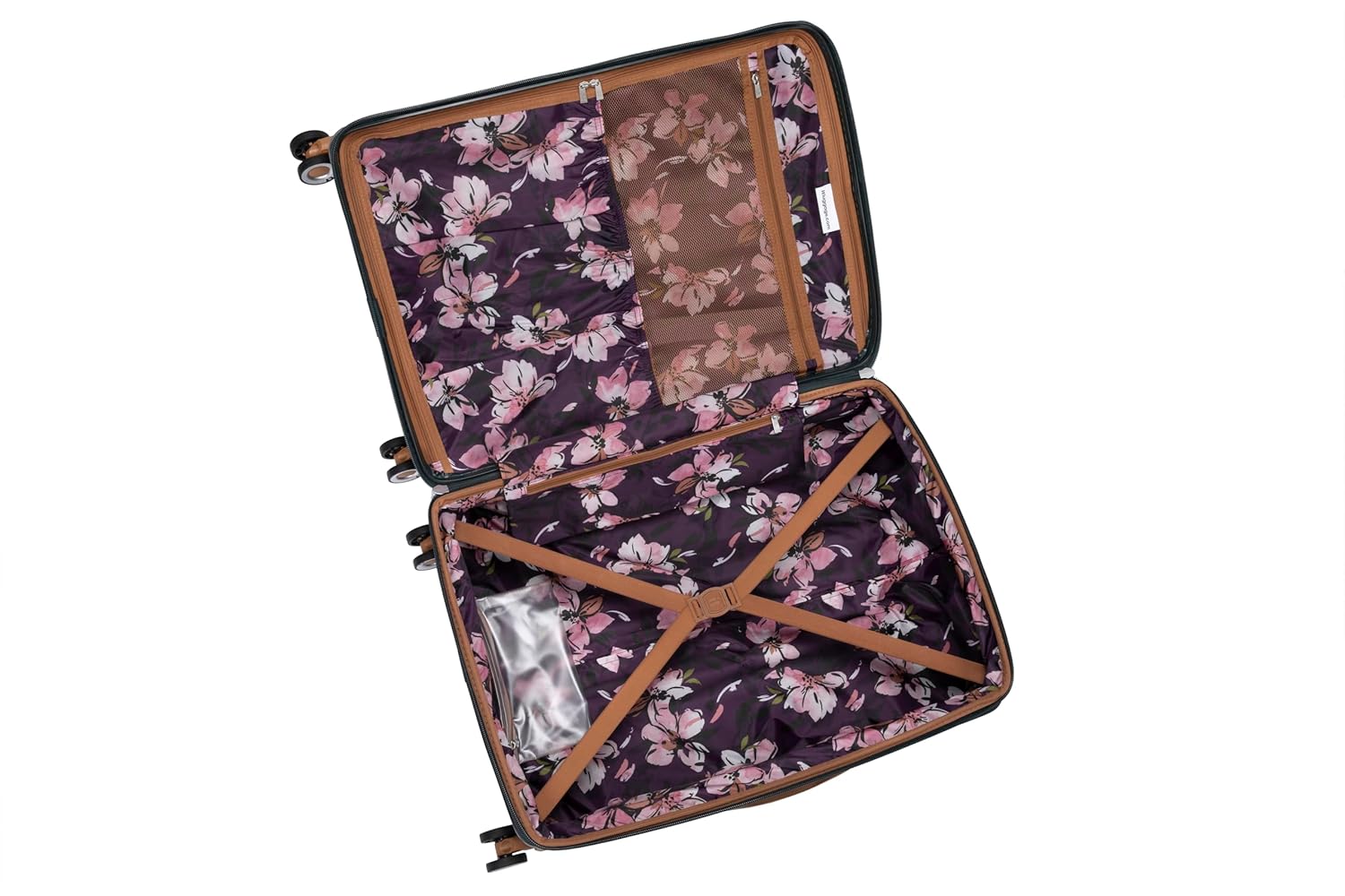 it luggage-Indulging-Dark Green-24 inches-Medium-Expandable Hard Case Beautiful Interior Check-in Luggage 8 Wheel Trolley Bag