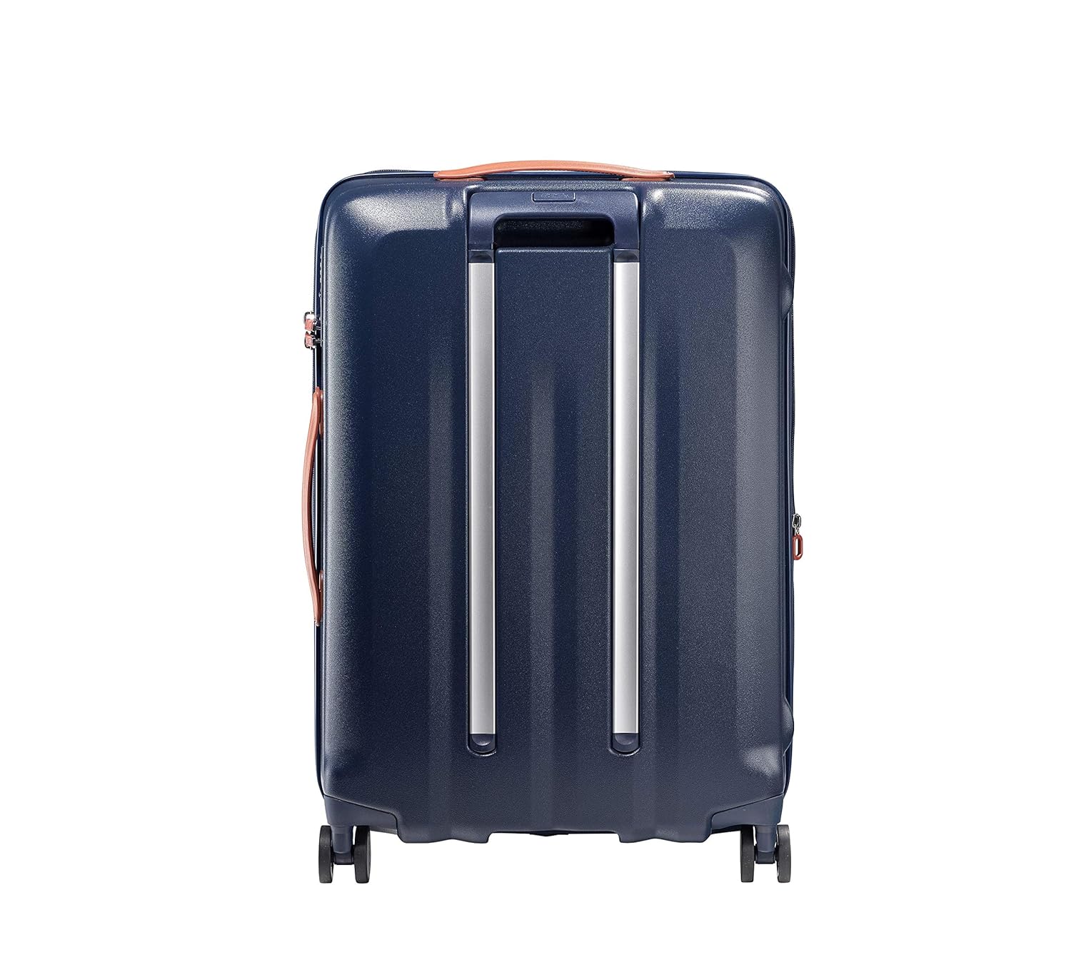 Uppsala Rigid-Navy Blue-Set of 2- Large & Medium -76,69 cm Expandable Hardsided 8 Wheel Luggage with TSA Lock, Anti-Theft Zipper, Name Tag and Luggage Cover