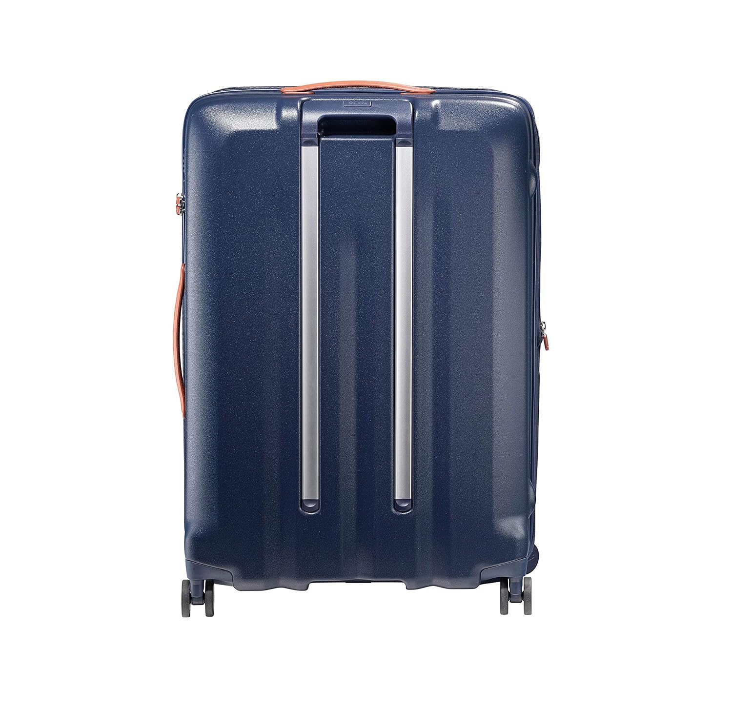 JUMP Uppsala Rigid-Navy Blue-Medium-69 cm Expandable Hardsided 8 Wheel Luggage with TSA Lock, Anti-Theft Zipper,Name Tag and Luggage Cover