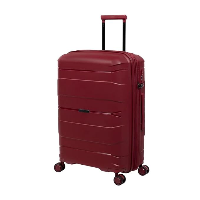 it luggage Momentous German Red Medium-24 inches Expandable Polypropylene Hardsided with TSA Lock & Wet Pouch Inside 8 Wheel Trolley Bag