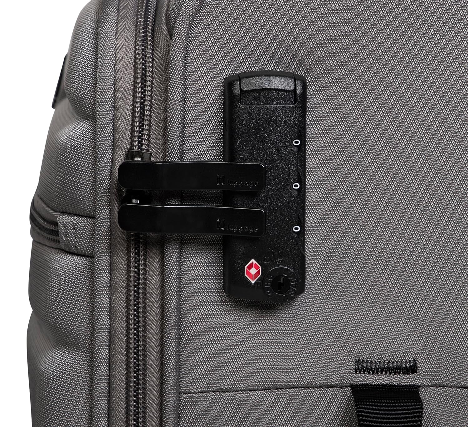 it luggage Census Grey Cabin-55cm Softsided 8 Wheel Trolley Bag Luggage with TSA Lock Carry-on Bag