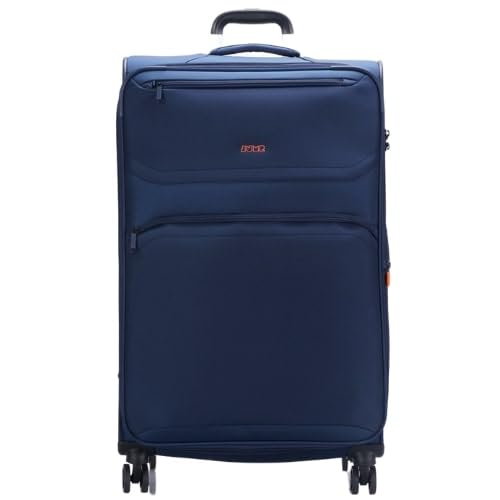 JUMP Moorea 2 MX05 Navy Blue-Large-76cm Expandable Softsided Luggage with 8 Wheels and TSA Lock